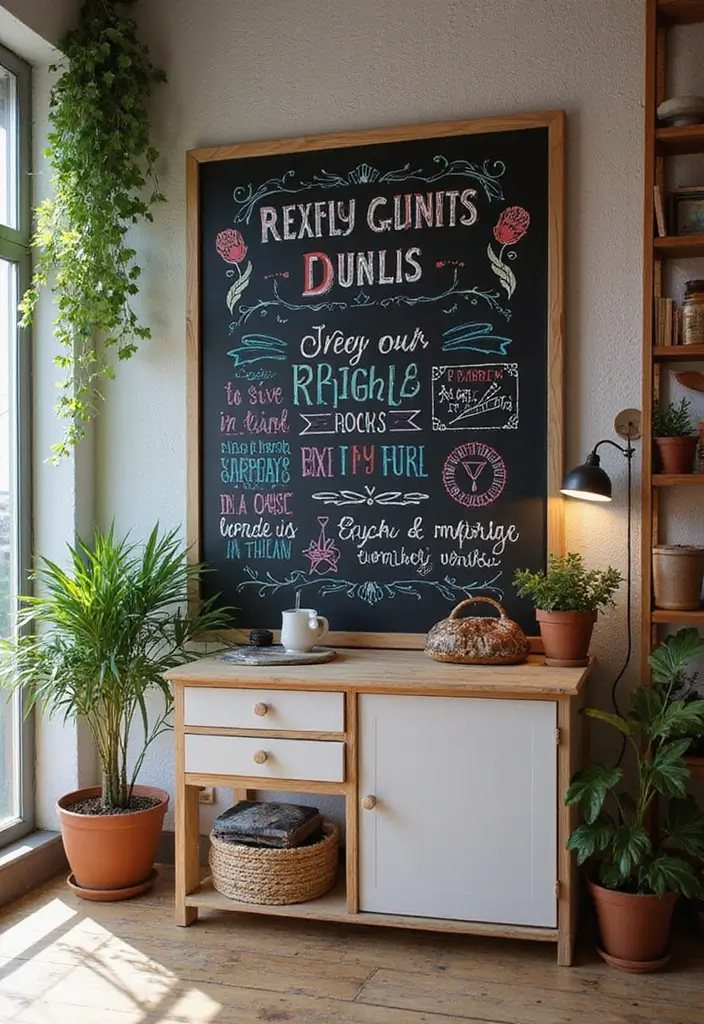 27 Wall Decor DIY Projects That Instantly Transform Your Space 25 27 Wall Decor DIY Projects That Instantly Transform Your Space - 25. DIY Chalkboard Wall Art