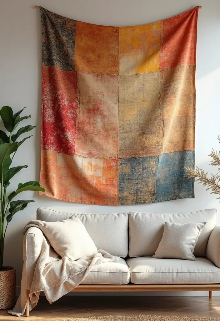 27 Wall Decor DIY Projects That Instantly Transform Your Space 3 27 Wall Decor DIY Projects That Instantly Transform Your Space - 3. Fabric Wall Hangings