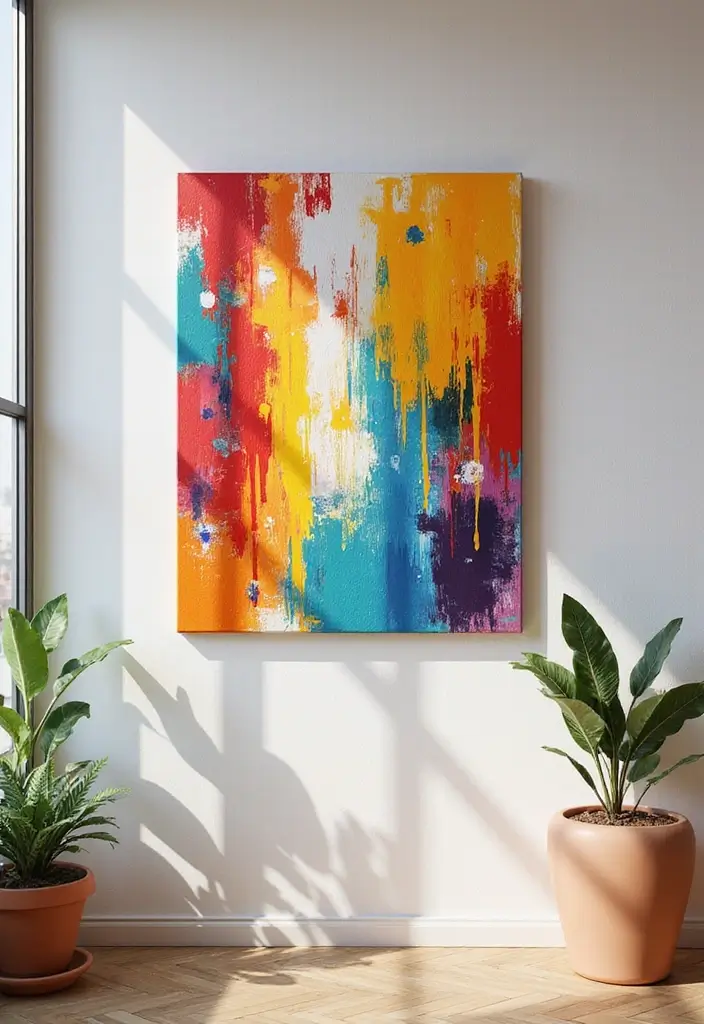 27 Wall Decor DIY Projects That Instantly Transform Your Space 5 27 Wall Decor DIY Projects That Instantly Transform Your Space - 5. Painted Canvas Art