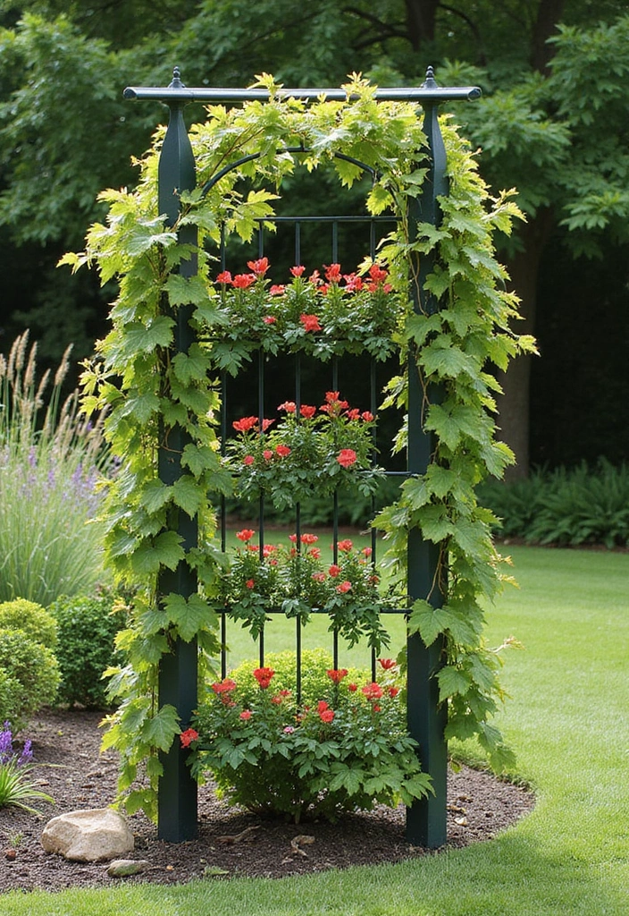 28 Backyard DIY Ideas That Instantly Upgrade Your Outdoor Space - 12. Garden Trellis