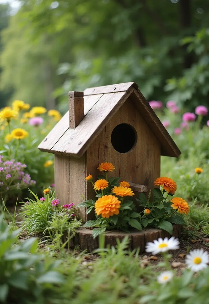 28 Backyard DIY Ideas That Instantly Upgrade Your Outdoor Space - 14. DIY Birdhouse