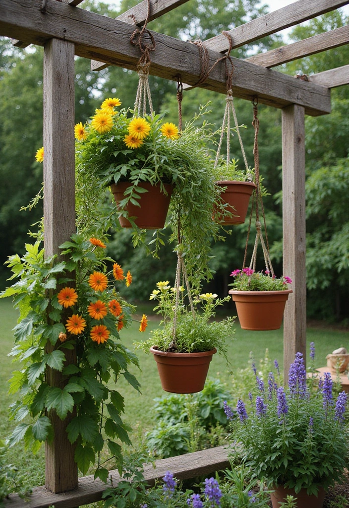 28 Backyard DIY Ideas That Instantly Upgrade Your Outdoor Space - 22. Hanging Garden