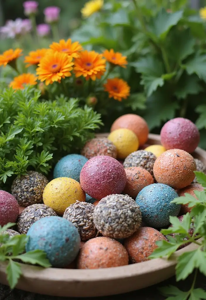 28 Backyard DIY Ideas That Instantly Upgrade Your Outdoor Space - 23. Homemade Seed Bombs