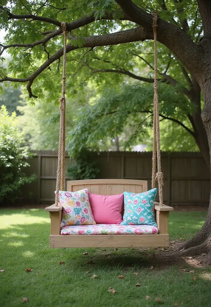 28 Backyard DIY Ideas That Instantly Upgrade Your Outdoor Space - 25. DIY Swing