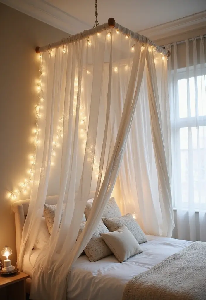 28 Bedroom DIY Ideas for a Cozy and Stylish Makeover 2 28 Bedroom DIY Ideas for a Cozy and Stylish Makeover - 2. DIY Bohemian Bed Canopy