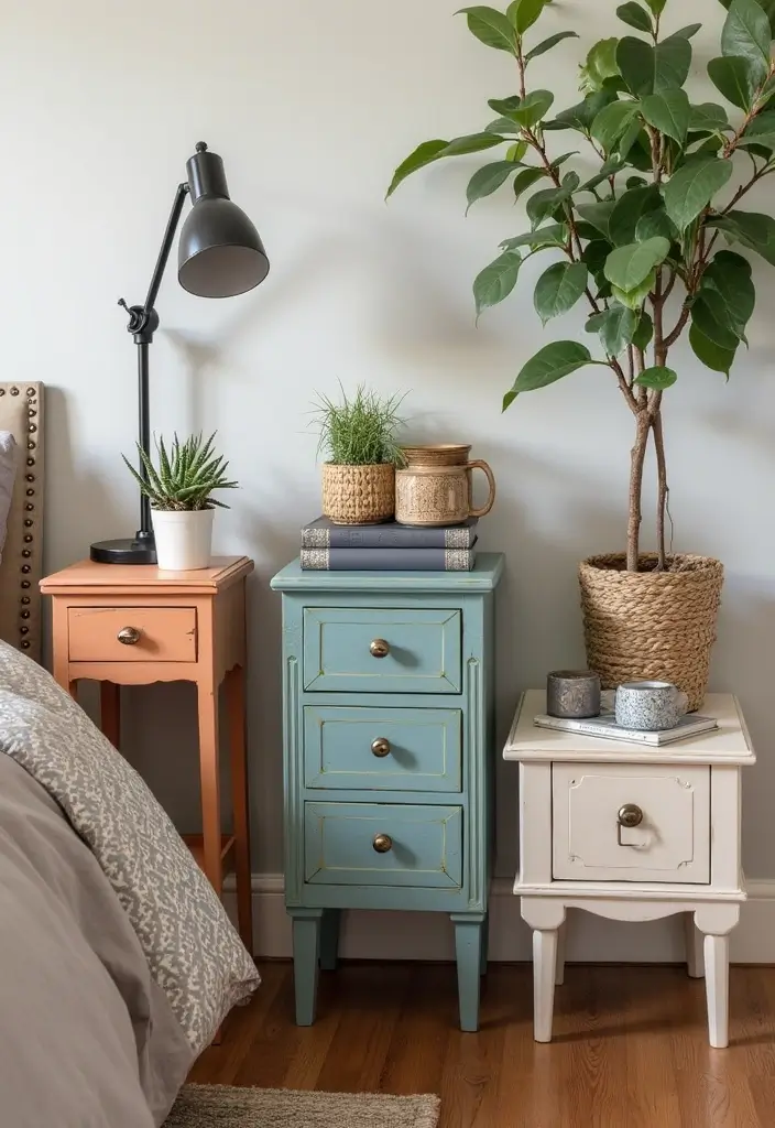 28 Bedroom DIY Ideas for a Cozy and Stylish Makeover 3 28 Bedroom DIY Ideas for a Cozy and Stylish Makeover - 3. Upcycled Nightstands