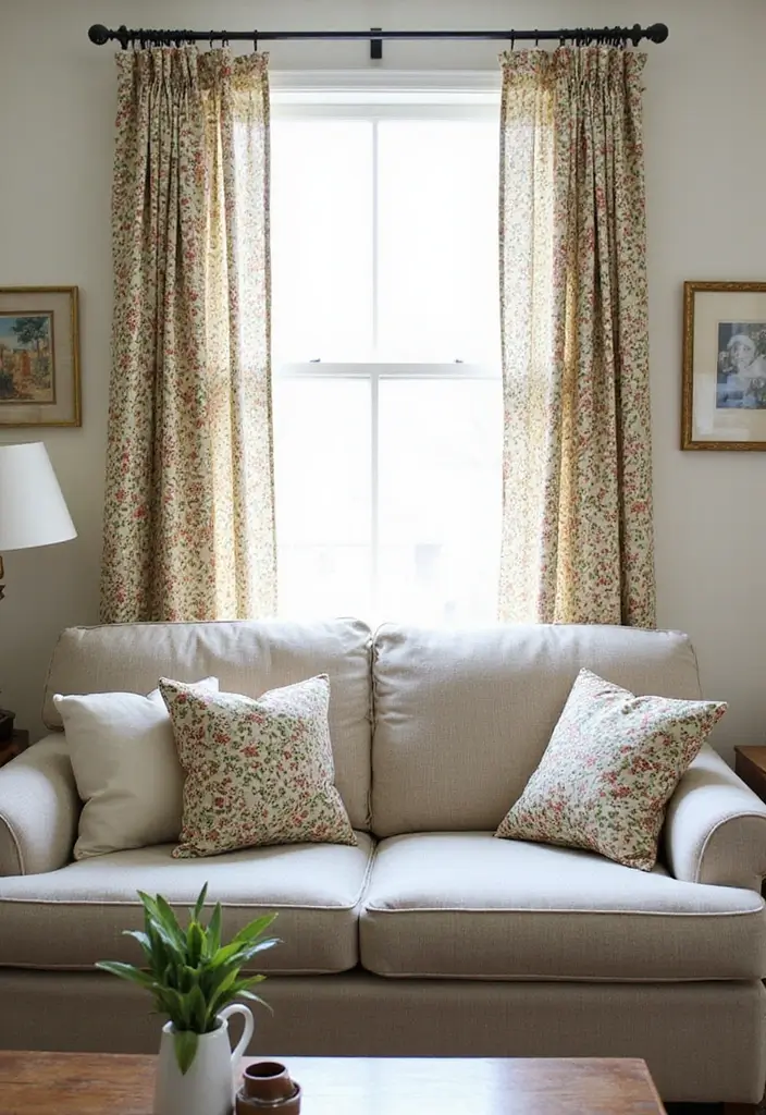 28 DIY Couch Cover Ideas That Refresh Any Sofa 10 28 DIY Couch Cover Ideas That Refresh Any Sofa - 10. Repurposed Curtains