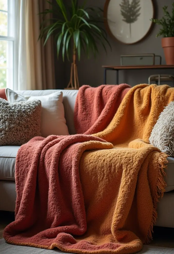 28 DIY Couch Cover Ideas That Refresh Any Sofa 7 28 DIY Couch Cover Ideas That Refresh Any Sofa - 7. Cozy Blanket Wrap