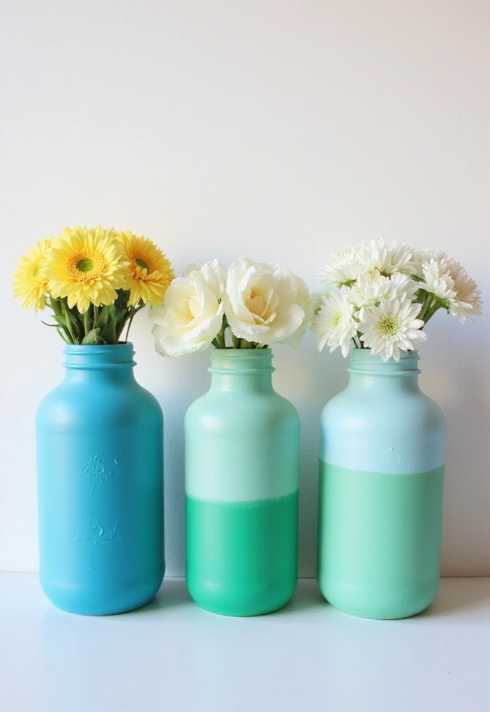 28 DIY Ocean Decor Ideas for a Coastal Vibe - 4. Beach Glass Vase