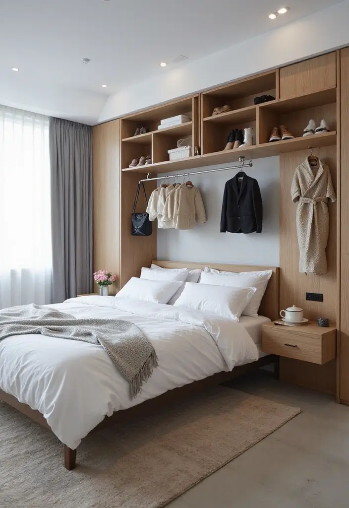 28 DIY Under Bed Storage Ideas That Save Space - 11. Hanging Storage Solutions