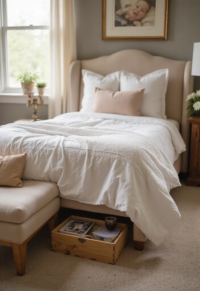 28 DIY Under Bed Storage Ideas That Save Space - 23. Personalized Photo Boxes