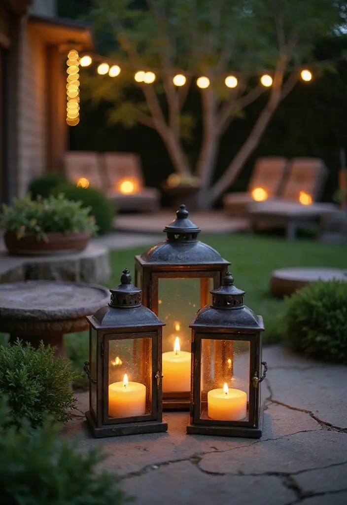 28 Farmhouse Decor DIY Ideas That Feel Rustic & Cozy - 12. Decorative Lanterns