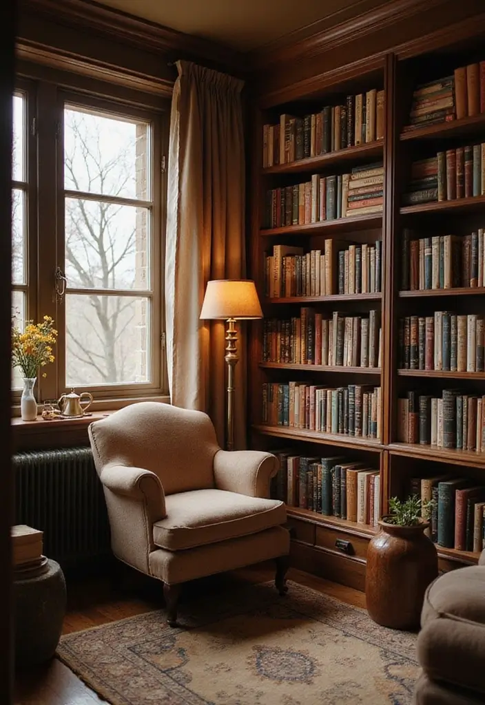 28 Farmhouse Decor DIY Ideas That Feel Rustic & Cozy - 27. Cozy Reading Nook