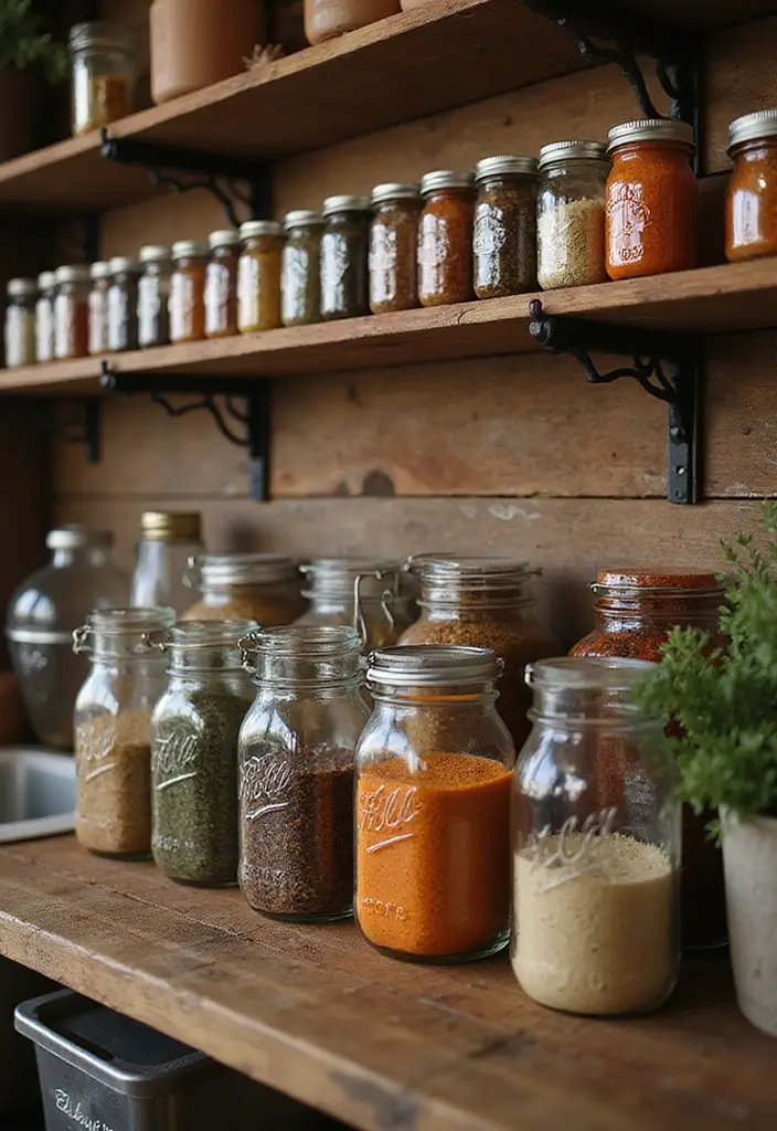 28 Farmhouse Decor DIY Ideas That Feel Rustic & Cozy - 4. Mason Jar Storage Solutions