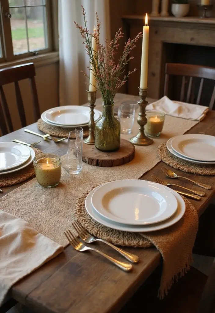 28 Farmhouse Decor DIY Ideas That Feel Rustic & Cozy - 7. Jute and Burlap Accents