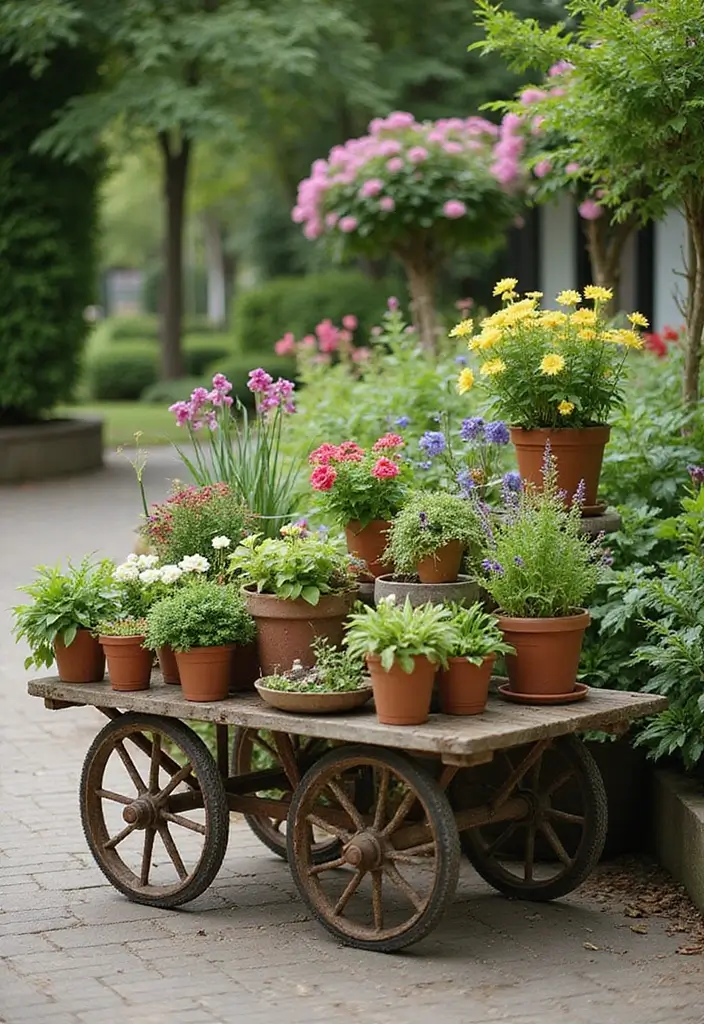 28 Outdoor Storage DIY Ideas That Are Brilliantly Practical 13 28 Outdoor Storage DIY Ideas That Are Brilliantly Practical - 13. Rolling Garden Cart