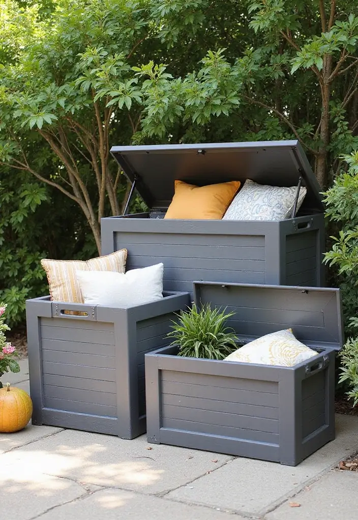 28 Outdoor Storage DIY Ideas That Are Brilliantly Practical 19 28 Outdoor Storage DIY Ideas That Are Brilliantly Practical - 19. Outdoor Storage Boxes