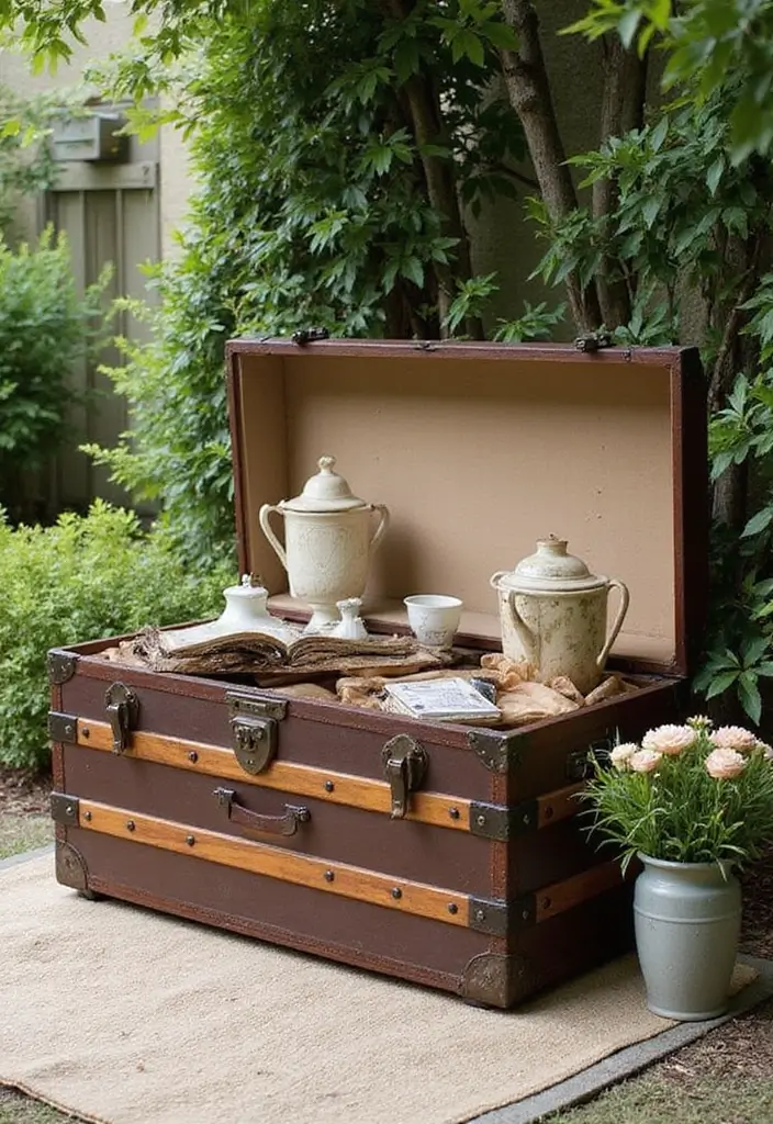 28 Outdoor Storage DIY Ideas That Are Brilliantly Practical 21 28 Outdoor Storage DIY Ideas That Are Brilliantly Practical - 21. Repurposed Furniture