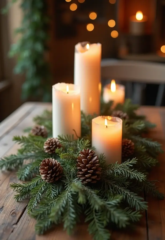 29 Cheap DIY Christmas Decorations That Look Luxe 10 29 Cheap DIY Christmas Decorations That Look Luxe - 10. Farmhouse Style Centerpiece