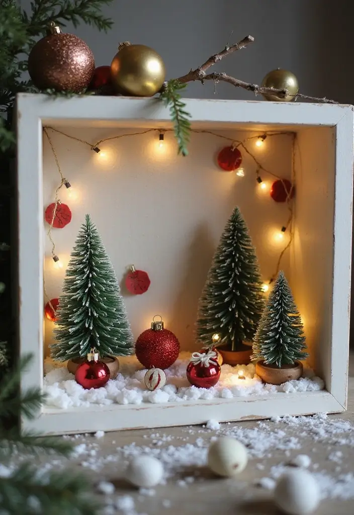 29 Cheap DIY Christmas Decorations That Look Luxe 19 29 Cheap DIY Christmas Decorations That Look Luxe - 19. DIY Holiday Shadow Boxes