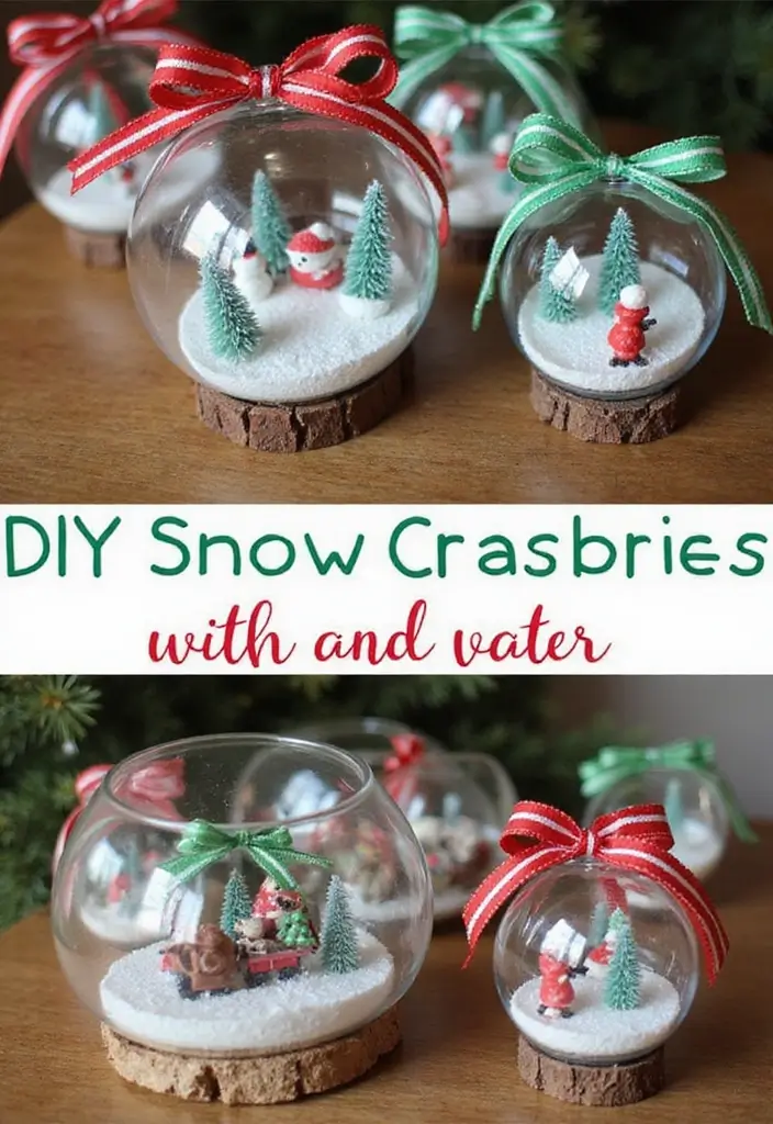 29 Cheap DIY Christmas Decorations That Look Luxe 5 29 Cheap DIY Christmas Decorations That Look Luxe - 5. DIY Snow Globes