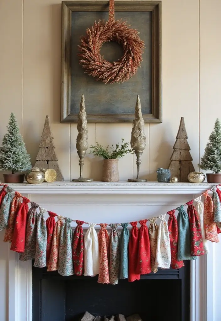 29 Cheap DIY Christmas Decorations That Look Luxe 6 29 Cheap DIY Christmas Decorations That Look Luxe - 6. Festive Fabric Banners