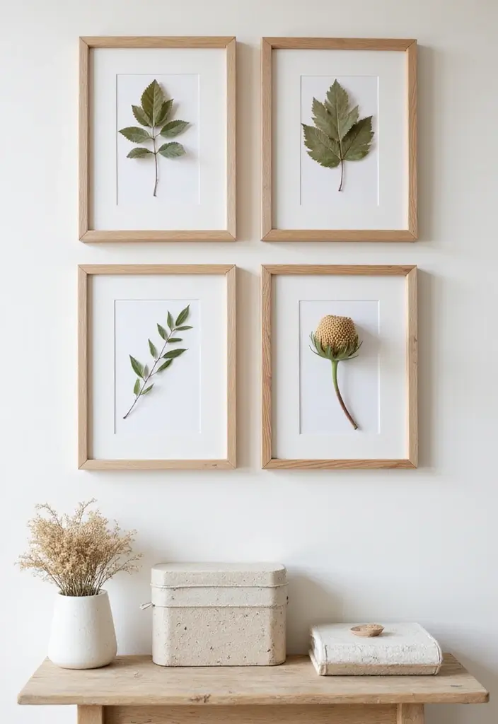 29 Creative Home Decor Ideas DIY for Every Room - 2. Nature-Inspired Wall Art