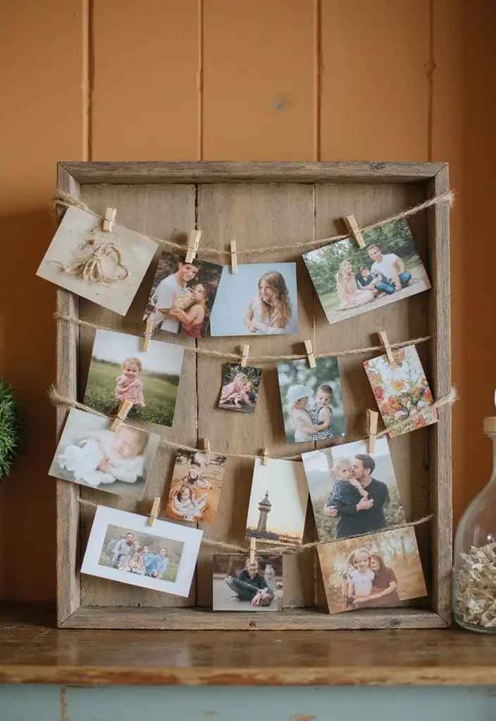 29 Creative Home Decor Ideas DIY for Every Room - 20. DIY Photo Display