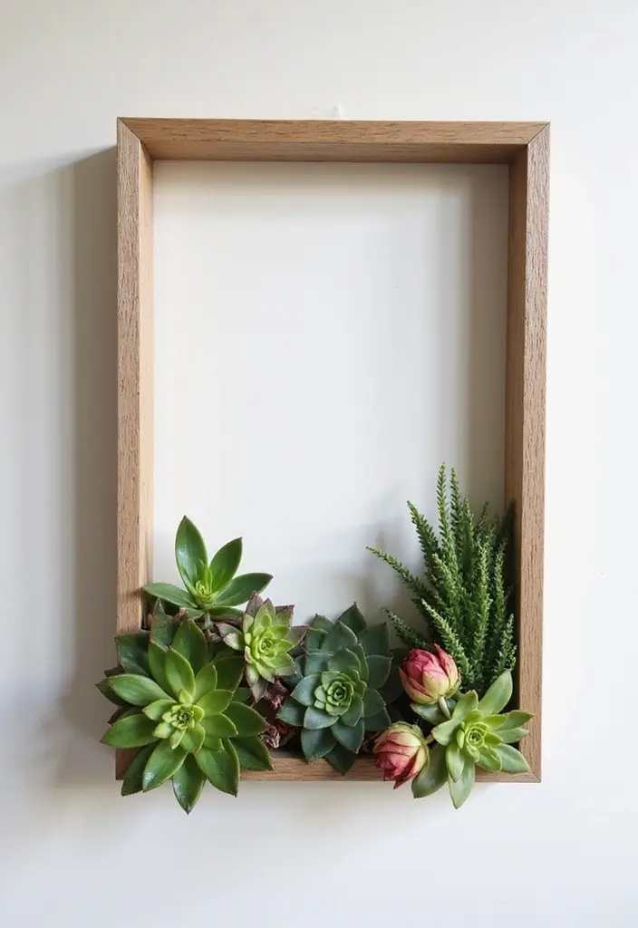 29 Creative Home Decor Ideas DIY for Every Room - 23. DIY Succulent Frames
