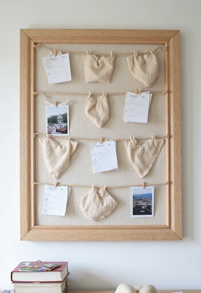 29 Creative Home Decor Ideas DIY for Every Room - 25. DIY Bulletin Board