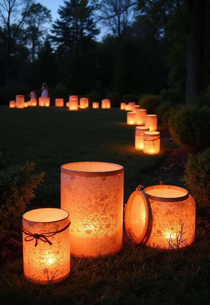29 Creative Home Decor Ideas DIY for Every Room - 29. Outdoor Lanterns from Recycled Containers
