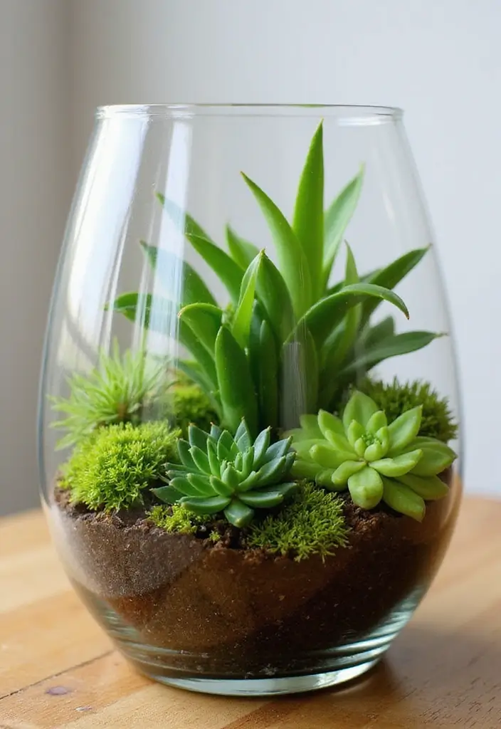 29 Creative Home Decor Ideas DIY for Every Room - 3. DIY Plant Terrarium