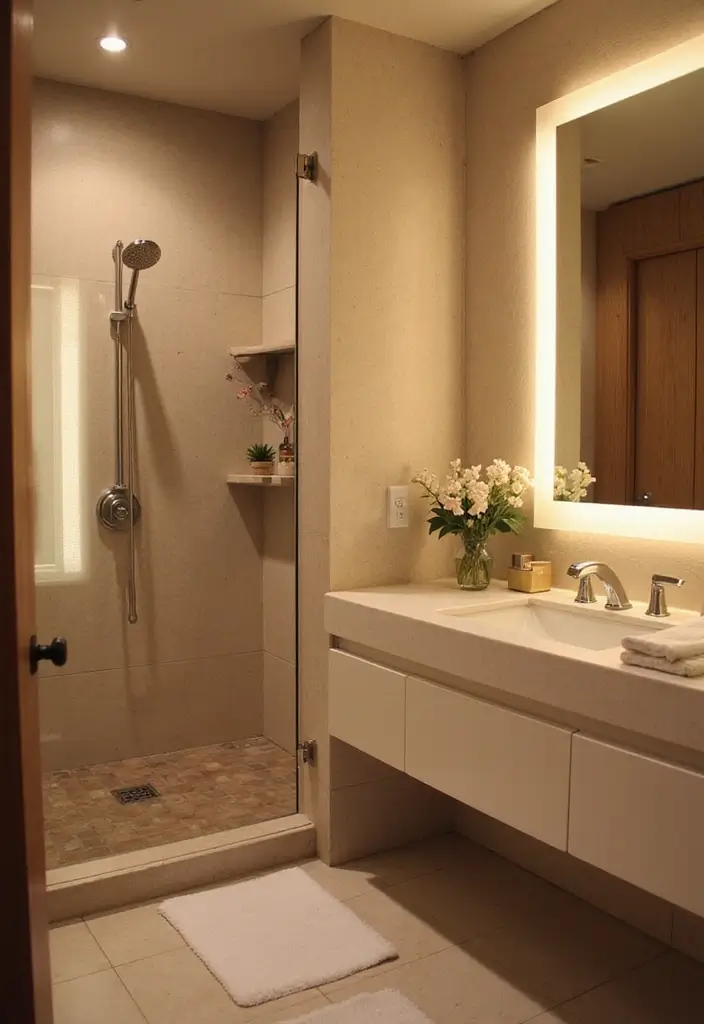 29 DIY Bathroom Ideas That Feel Spa-Like 18 29 DIY Bathroom Ideas That Feel Spa-Like - 18. Soft Lighting Options