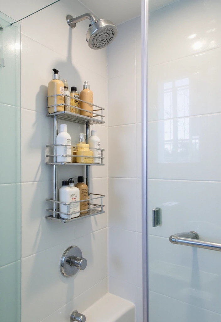 29 DIY Bathroom Ideas That Feel Spa-Like 19 29 DIY Bathroom Ideas That Feel Spa-Like - 19. Stylish Shower Caddy