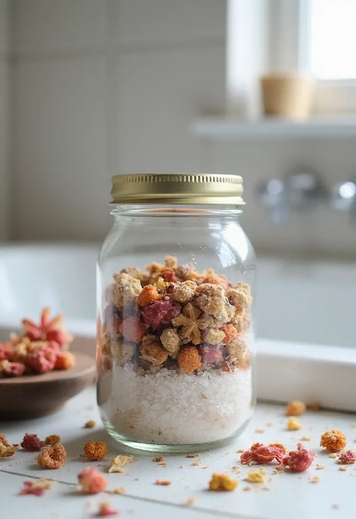 29 DIY Bathroom Ideas That Feel Spa-Like 22 29 DIY Bathroom Ideas That Feel Spa-Like - 22. Calming Bath Salts