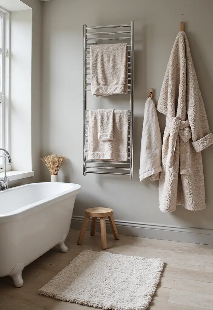 29 DIY Bathroom Ideas That Feel Spa-Like 28 29 DIY Bathroom Ideas That Feel Spa-Like - 28. Texture with Fabrics
