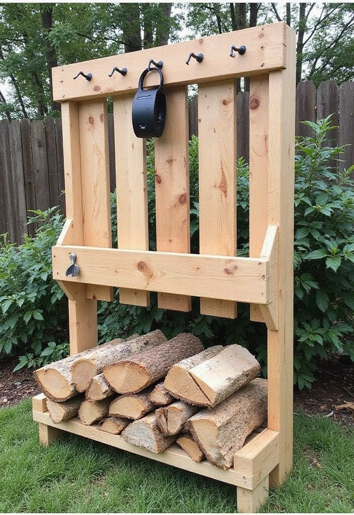 29 DIY Firewood Rack Ideas for Style & Function - 8. DIY Pallet Rack