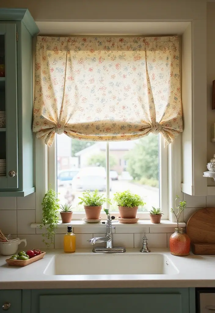 29 DIY Window Treatments That Look High-End - 13. Whimsical Tie-Up Shades