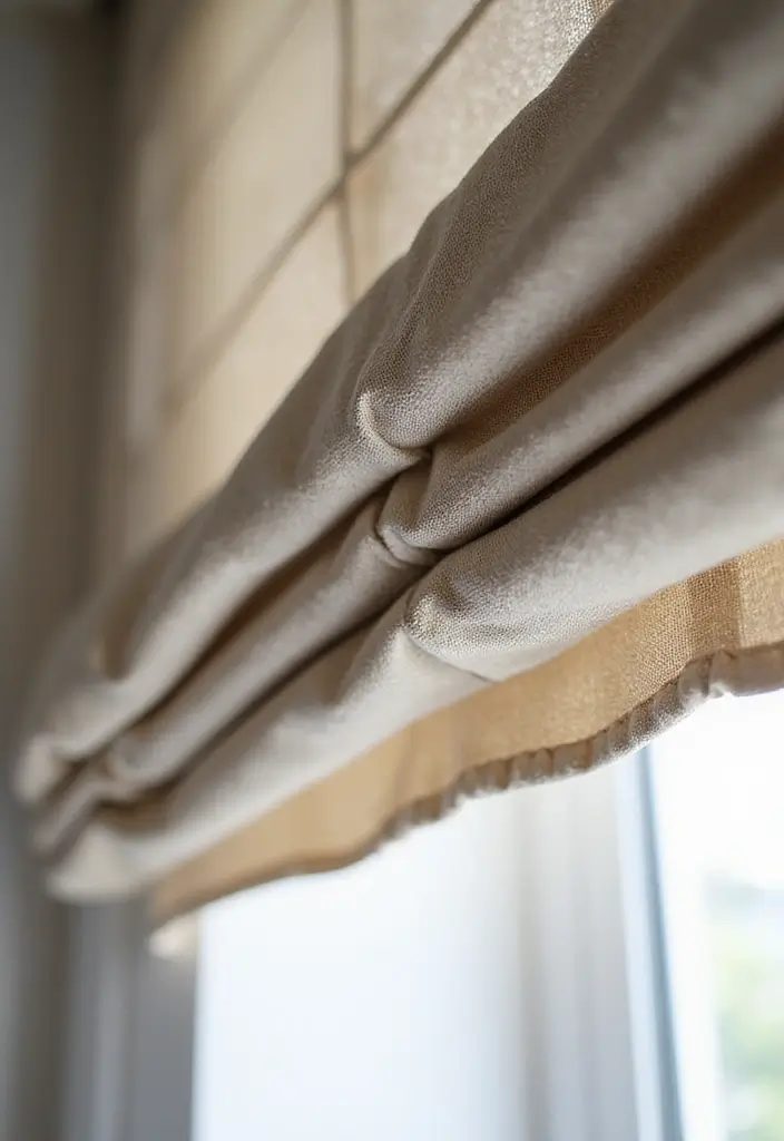 29 DIY Window Treatments That Look High-End - 2. Luxurious Roman Shades