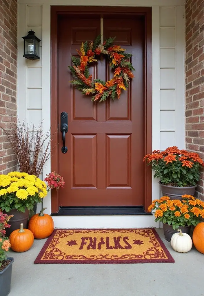 29 Fall Home Decor DIY Projects for a Warm Vibe 20 29 Fall Home Decor DIY Projects for a Warm Vibe - 20. Fall-Themed Door Mats
