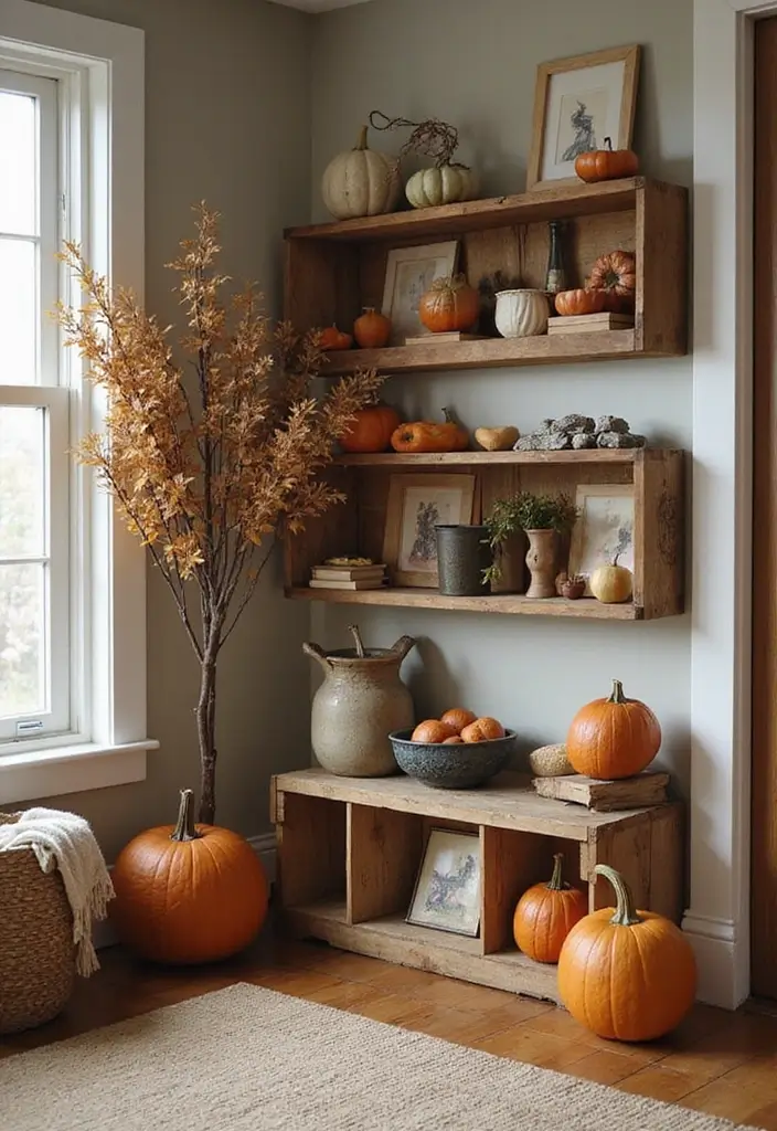 29 Fall Home Decor DIY Projects for a Warm Vibe 27 29 Fall Home Decor DIY Projects for a Warm Vibe - 27. Upcycled Wooden Crate Storage
