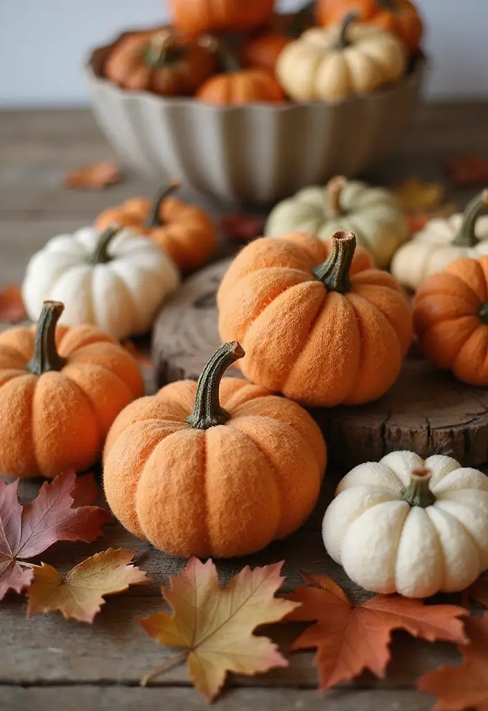 29 Fall Home Decor DIY Projects for a Warm Vibe 8 29 Fall Home Decor DIY Projects for a Warm Vibe - 8. Eco-Friendly Fabric Pumpkins