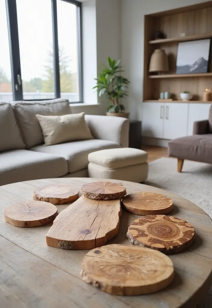 29 Modern DIY Living Room Decor Ideas on a Budget 14 29 Modern DIY Living Room Decor Ideas on a Budget - 14. DIY Wooden Coasters
