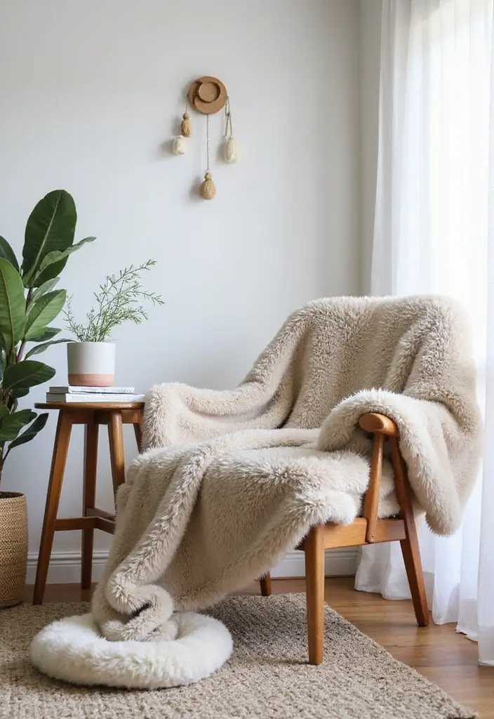 29 Modern DIY Living Room Decor Ideas on a Budget 17 29 Modern DIY Living Room Decor Ideas on a Budget - 17. DIY Faux Fur Throws