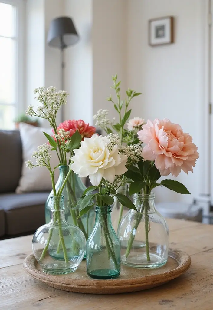 29 Modern DIY Living Room Decor Ideas on a Budget 23 29 Modern DIY Living Room Decor Ideas on a Budget - 23. Recycled Glass Vases