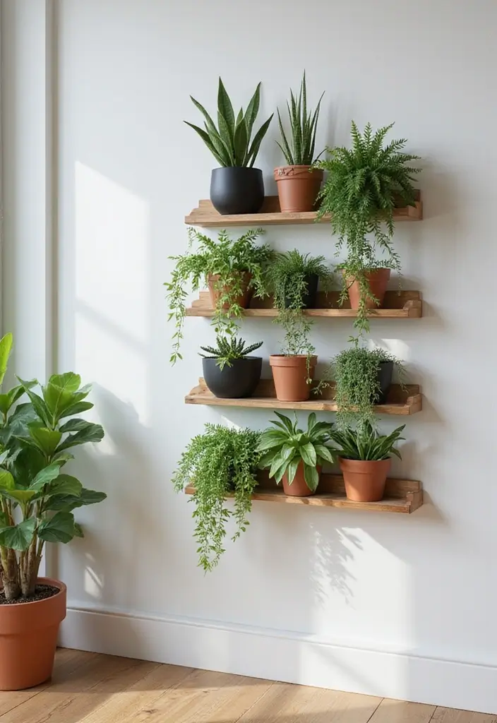 29 Modern DIY Living Room Decor Ideas on a Budget 25 29 Modern DIY Living Room Decor Ideas on a Budget - 25. Wall-mounted Plant Holders
