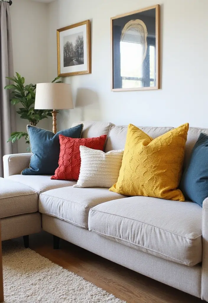 29 Modern DIY Living Room Decor Ideas on a Budget 7 29 Modern DIY Living Room Decor Ideas on a Budget - 7. Cozy Throw Pillows