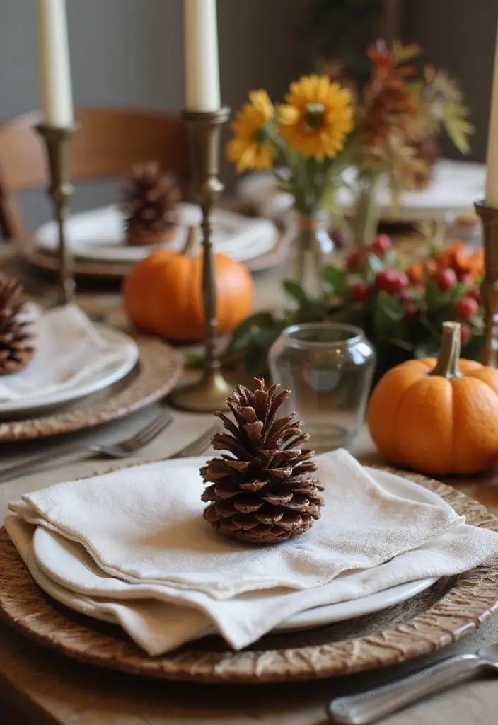 29 Napkin Holder DIY Ideas for Every Occasion 12 29 Napkin Holder DIY Ideas for Every Occasion - 12. Pine Cone Napkin Holders