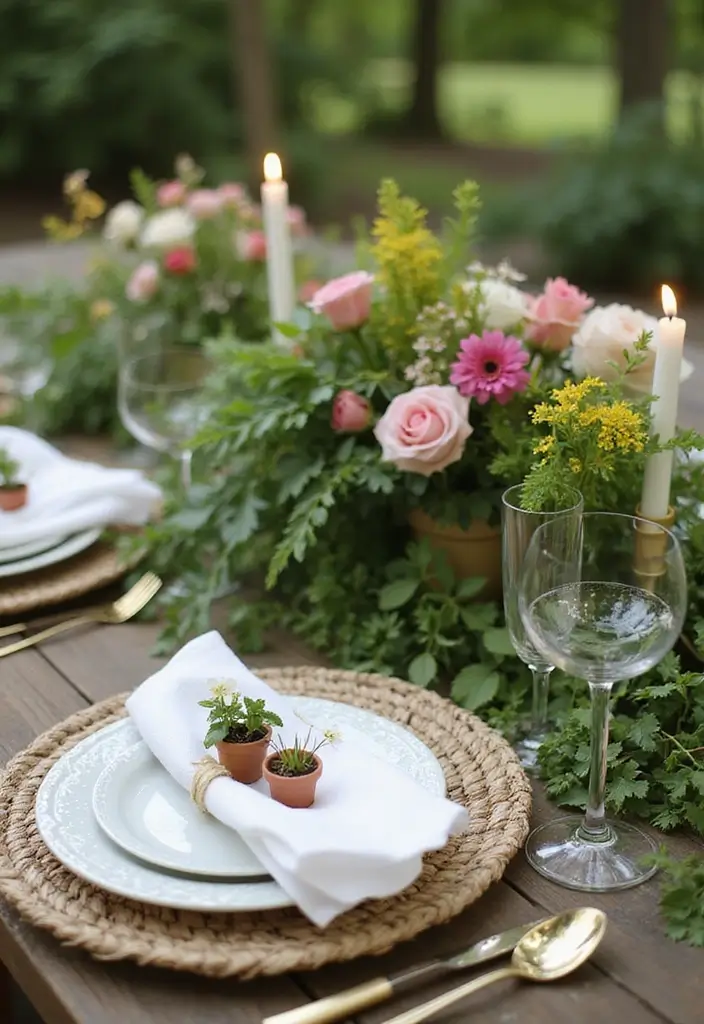 29 Napkin Holder DIY Ideas for Every Occasion 21 29 Napkin Holder DIY Ideas for Every Occasion - 21. Miniature Garden Napkin Holders