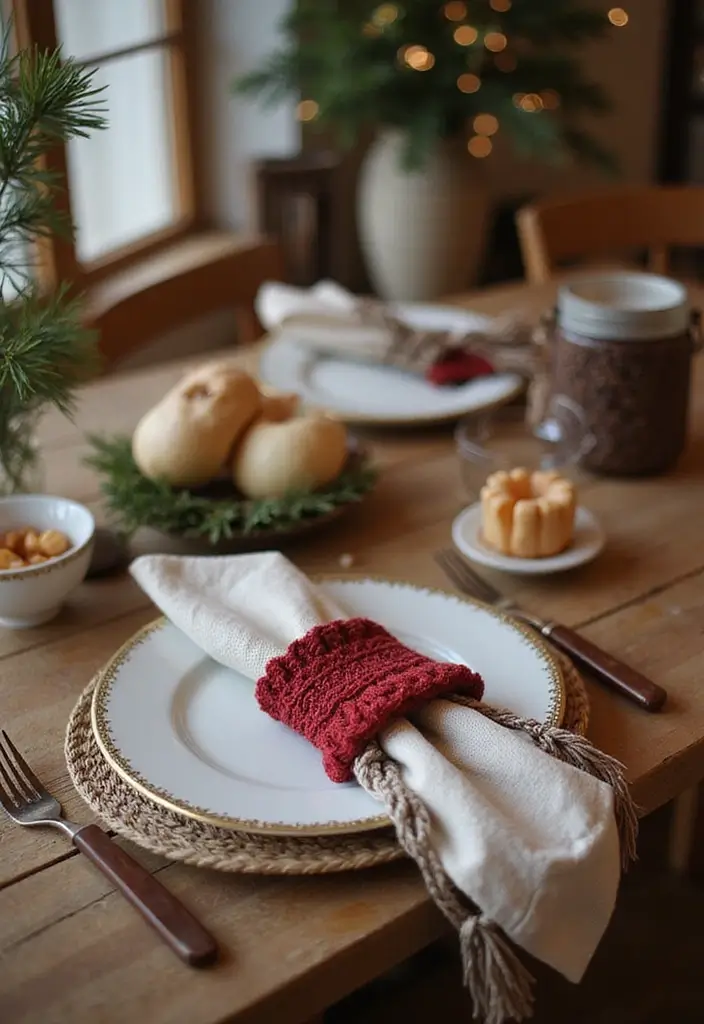29 Napkin Holder DIY Ideas for Every Occasion 27 29 Napkin Holder DIY Ideas for Every Occasion - 27. Knitted Napkin Holders